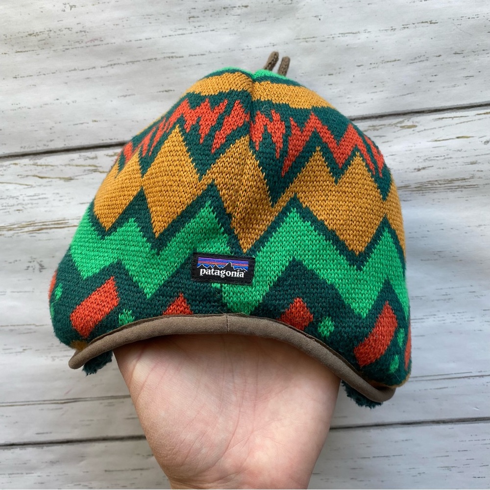 Patagonia Reversible Fur Beanie Infant Toddler Winter Hat 18-24 Months
